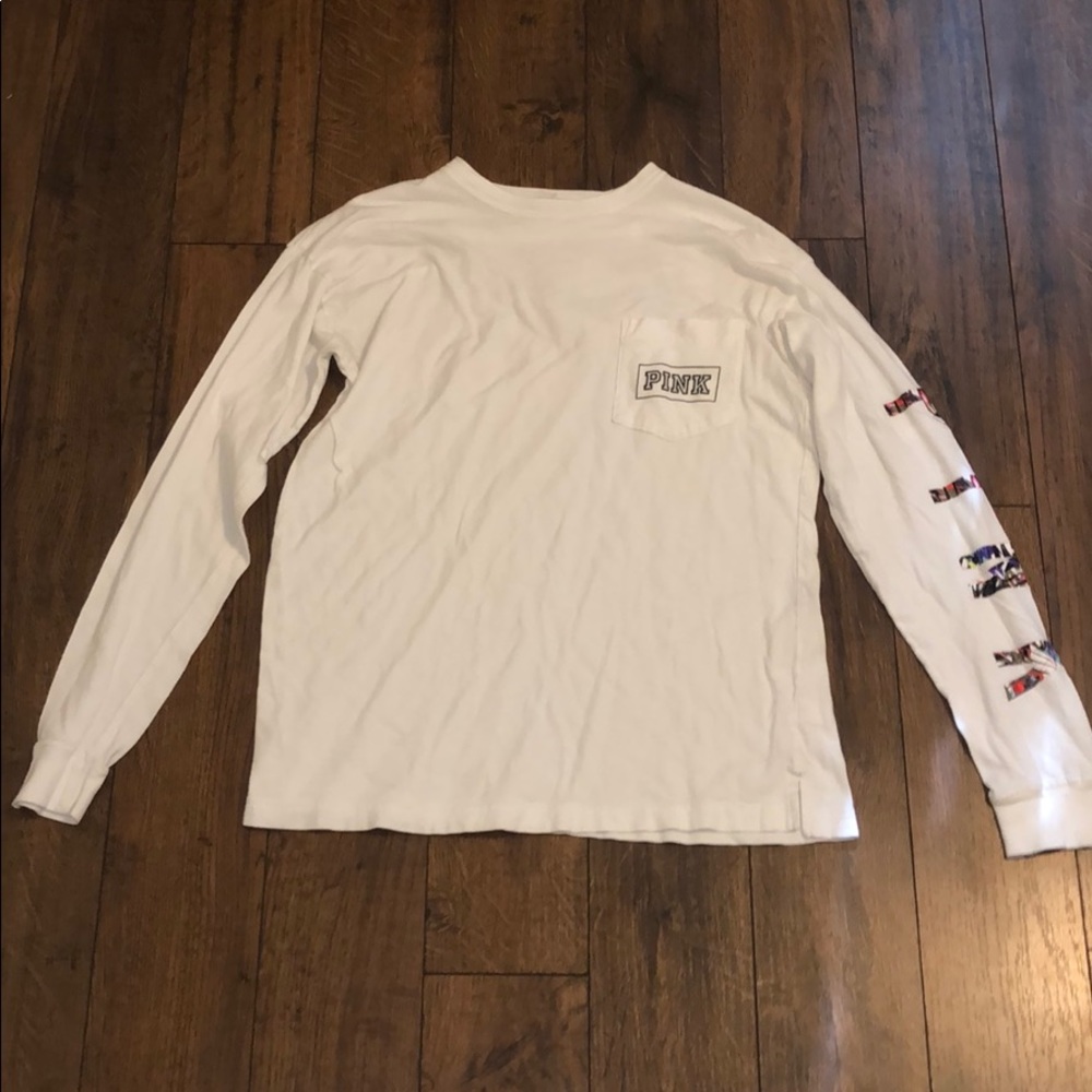 Slightly Worn PINK White Shirt